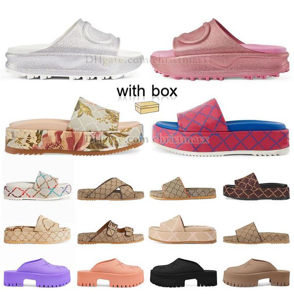 with box famous designer sandals men women summer slide slipper flats thick bottom flip flops embroidered flowers printed jelly rubber leath, Black
with box famous designer sandals men women summer slide slipper flats thick bottom flip flops embroidered flowers printed jelly rubber leath, Black