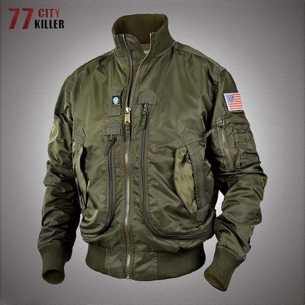 men's jackets waterproof bomber jacket outdoor military multi-pocket ma-1 air force windbreaker coats mens tactical jackets jaqueta mas, Black;brown
men's jackets waterproof bomber jacket outdoor military multi-pocket ma-1 air force windbreaker coats mens tactical jackets jaqueta mas, Black;brown