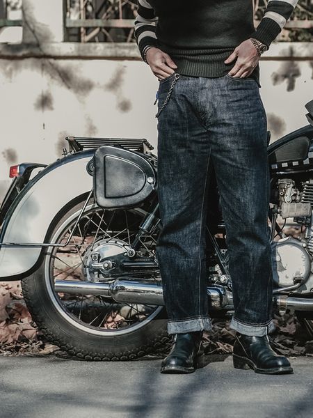 men's jeans bronson lot 801xx 1950s model 14oz selvedge raw denim pants amekaji 230329, Blue
men's jeans bronson lot 801xx 1950s model 14oz selvedge raw denim pants amekaji 230329, Blue