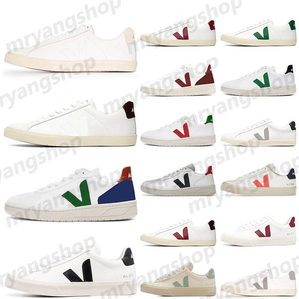 

veja sneakers women casual shoes luxury white red blue dhgate esplar leatherwhite red flat fashion designer jogging waking veja camo trainer, Black