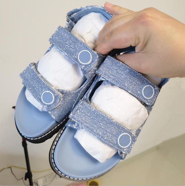 blue paseo flat comfort sandals for women designer denim slides letter printed slipper, Black
blue paseo flat comfort sandals for women designer denim slides letter printed slipper, Black