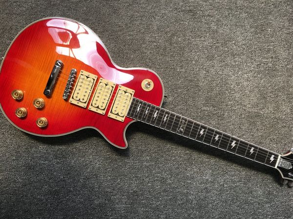 electric guitar tiger maple cherry sunburst three humbucker pickups rosewood fingerboard
electric guitar tiger maple cherry sunburst three humbucker pickups rosewood fingerboard
