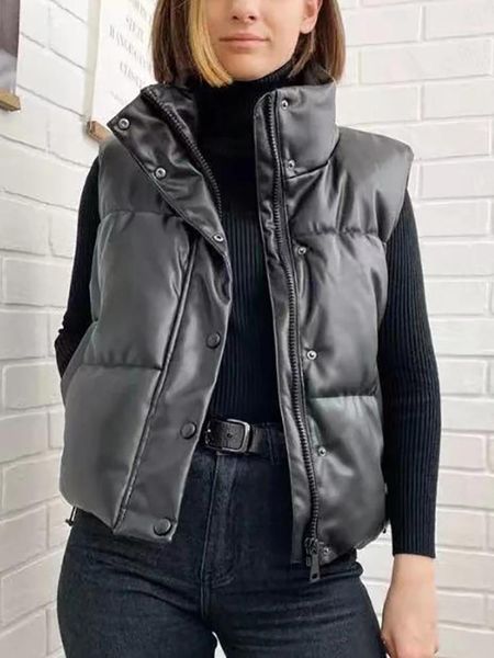 vests elina black stand collar vests women fashion zipper pu leather coats women elegant autumn winter short vests female ladies iac, Black;white
vests elina black stand collar vests women fashion zipper pu leather coats women elegant autumn winter short vests female ladies iac, Black;white