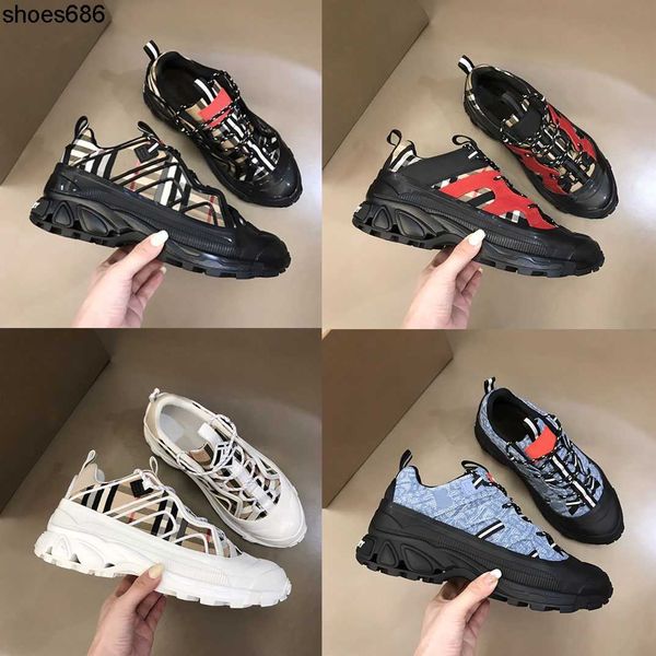 designer men sneakers striped casual shoes arthur burbrerys shoe vintage platform trainers suede leather sneaker with box, Black
designer men sneakers striped casual shoes arthur burbrerys shoe vintage platform trainers suede leather sneaker with box, Black