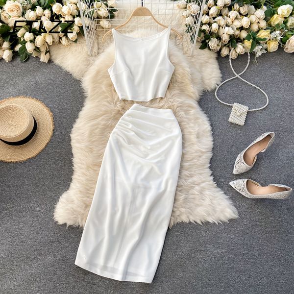 two piece dress fashion women two piece sets summer sleeveless crop and midi wrap skirt outfits ladies elegant 2 pcs suits clothes 230329, White
two piece dress fashion women two piece sets summer sleeveless crop and midi wrap skirt outfits ladies elegant 2 pcs suits clothes 230329, White