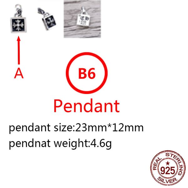 b6 s925 sterling silver pendant personalized fashion star cross flower heart boat anchor net red punk street dance style jewelry gift for lo
b6 s925 sterling silver pendant personalized fashion star cross flower heart boat anchor net red punk street dance style jewelry gift for lo