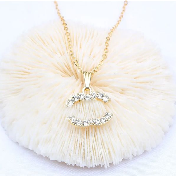 18k gold plated luxury necklace designer brand double letter pendant necklaces chain crysatl rhinestone sweater for women wedding jewerlry a, Silver
18k gold plated luxury necklace designer brand double letter pendant necklaces chain crysatl rhinestone sweater for women wedding jewerlry a, Silver