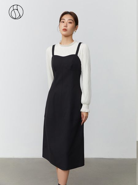 casual dresses dushu evening dress style sling dress winter layered wear a-line skirt elegant black office lady temperament strap skirts 230, Black;gray
casual dresses dushu evening dress style sling dress winter layered wear a-line skirt elegant black office lady temperament strap skirts 230, Black;gray