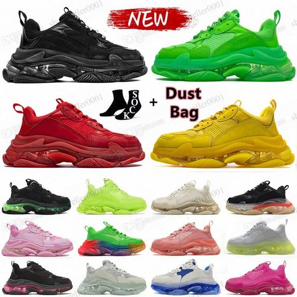 mens women triple s clear sole casual shoes designer 17fw old dad platform black beige dark white black green red pink bred bubble bottom cr
mens women triple s clear sole casual shoes designer 17fw old dad platform black beige dark white black green red pink bred bubble bottom cr
