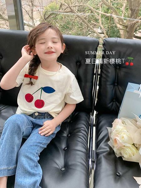 yi ma girls sweet cherry short sleeve t-shirt summer new children's baby cotton crew neck underlay fashion, Black
yi ma girls sweet cherry short sleeve t-shirt summer new children's baby cotton crew neck underlay fashion, Black