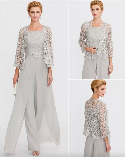 new elegant pant suits straps long chiffon lace mother of the bride dress split front jumpsuit formal guest evening wear gowns, Black;red
new elegant pant suits straps long chiffon lace mother of the bride dress split front jumpsuit formal guest evening wear gowns, Black;red