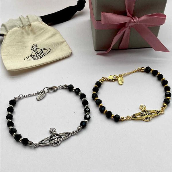 western empress dowager black crystal full sparkling diamond saturn pearl bracelet punk style, Silver
western empress dowager black crystal full sparkling diamond saturn pearl bracelet punk style, Silver
