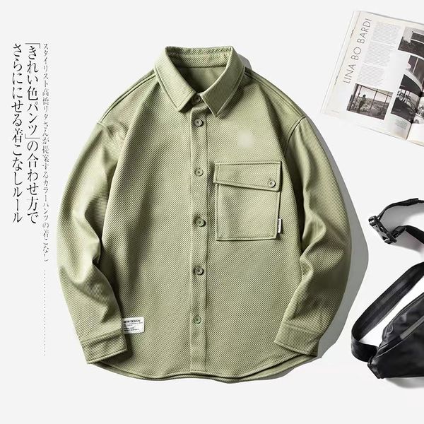 men's jackets 2023 new twill polo shirt autumn casual long sleeve jacket coat fashion versatile loose fashion casual, Black;brown
men's jackets 2023 new twill polo shirt autumn casual long sleeve jacket coat fashion versatile loose fashion casual, Black;brown