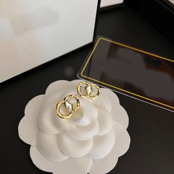 stud earrings 18k gold plating fashion luxury women double letter jewelry wedding gifts, Golden;silver
stud earrings 18k gold plating fashion luxury women double letter jewelry wedding gifts, Golden;silver