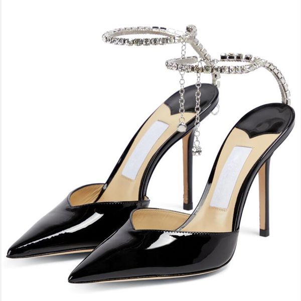 fashion summer women sandals london pumps saeda 100 mm in patent leather italy black pointed toe crystal ankle strap designer sandal high he
fashion summer women sandals london pumps saeda 100 mm in patent leather italy black pointed toe crystal ankle strap designer sandal high he