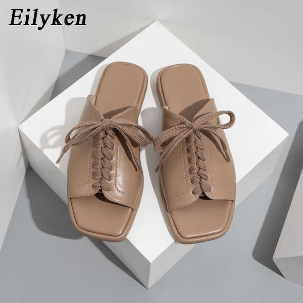 slippers fashion cross strap lace-up flat women square toe shallow des, Black
slippers fashion cross strap lace-up flat women square toe shallow des, Black