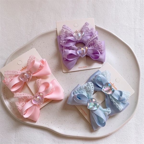 1 pair new sweet girl princess cute love hairpins hair accessories korea children's beautiful fabric lace bow hair clip headwear, Slivery;white
1 pair new sweet girl princess cute love hairpins hair accessories korea children's beautiful fabric lace bow hair clip headwear, Slivery;white