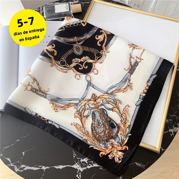 scarves spring square scarf for women design chain print silk feeling hair band foulard female office neckerchief lady bandana 230328, Blue;gray
scarves spring square scarf for women design chain print silk feeling hair band foulard female office neckerchief lady bandana 230328, Blue;gray