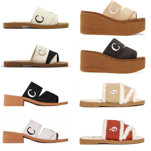 slippers women's sandals slide canvas white black woody flat mules women's outdoor beach slippers 35-42
slippers women's sandals slide canvas white black woody flat mules women's outdoor beach slippers 35-42
