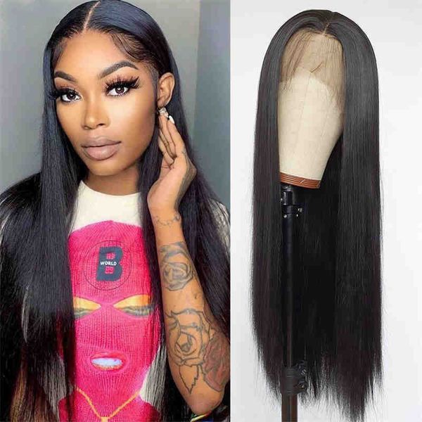 tiktok selling wig women's mid split long straight wigs hand hook front lace wig headcover230329, Black
tiktok selling wig women's mid split long straight wigs hand hook front lace wig headcover230329, Black