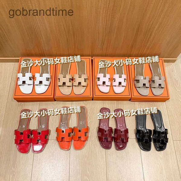 h shoes oran slippers designer slipper bear sandal h women's summer versatile patent leather flip flops travel wear flat bottomed beach
h shoes oran slippers designer slipper bear sandal h women's summer versatile patent leather flip flops travel wear flat bottomed beach