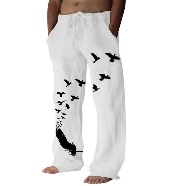 men's pants men print cotton linen hippy wide leg casual loose baggy solid trousers s2xl clothing for 2023 230329, Black
men's pants men print cotton linen hippy wide leg casual loose baggy solid trousers s2xl clothing for 2023 230329, Black