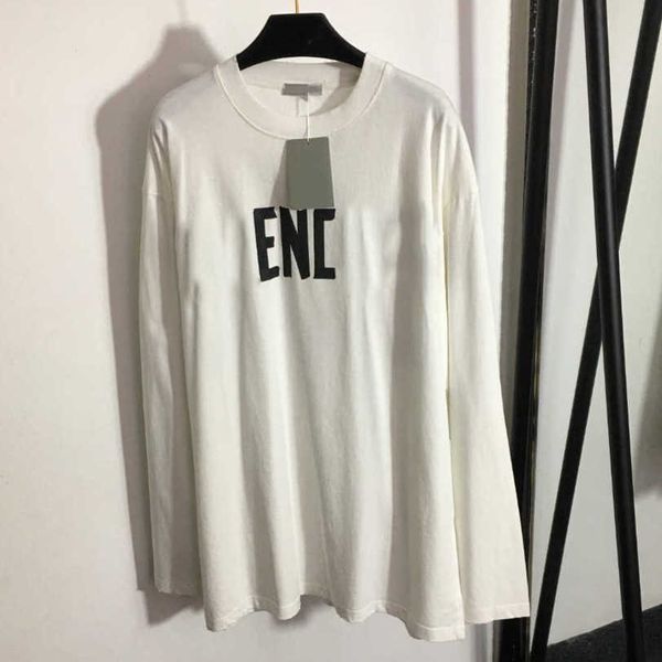 23ss womens long t-shirt tee designer clothes women round neck pure cotton brand alphabet print loose long sleeve t-shirt women clothes a1, White
23ss womens long t-shirt tee designer clothes women round neck pure cotton brand alphabet print loose long sleeve t-shirt women clothes a1, White