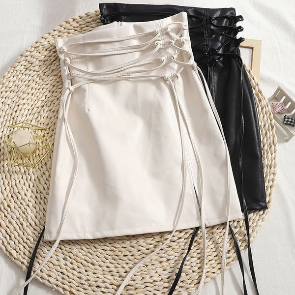 skirts gothic pencil skirt woman pu hippie mini leather punk lace up high waisted club beige black y2k lolita 230329
skirts gothic pencil skirt woman pu hippie mini leather punk lace up high waisted club beige black y2k lolita 230329