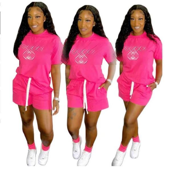 women's tracksuits sports suit jogging luxury pink short-sleeved shorts printed casual two-piece suit, Gray
women's tracksuits sports suit jogging luxury pink short-sleeved shorts printed casual two-piece suit, Gray
