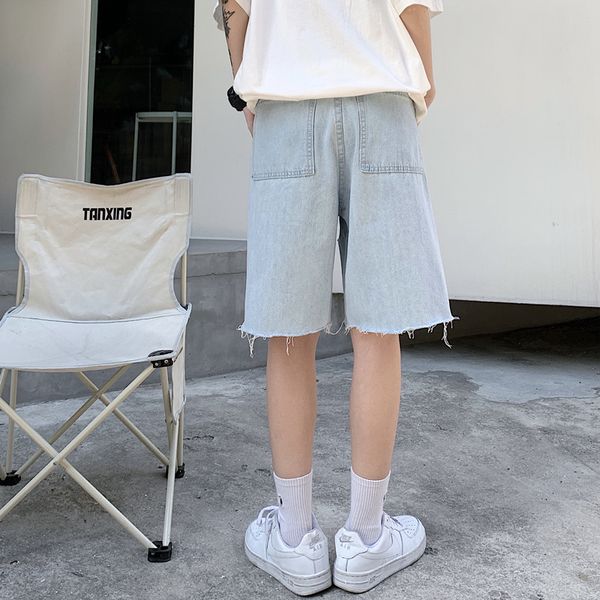 women's short's wear ins 2023 summer self cultivation fashion denim shorts american chic men and cut frayed vintage 230329, White;black
women's short's wear ins 2023 summer self cultivation fashion denim shorts american chic men and cut frayed vintage 230329, White;black