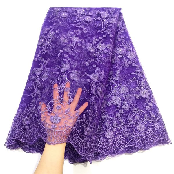 5 yards african lace fabric swiss voile embriodery mesh lace with stones french nigeria net tulle material for party dress, Black;white
5 yards african lace fabric swiss voile embriodery mesh lace with stones french nigeria net tulle material for party dress, Black;white
