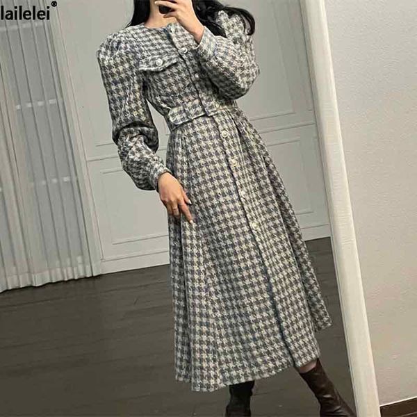 casual dresses tweed houndstooth long sleeve pockets o-neck single button korea loose fit vintage winter mid-calf dress 230329, Black;gray
casual dresses tweed houndstooth long sleeve pockets o-neck single button korea loose fit vintage winter mid-calf dress 230329, Black;gray