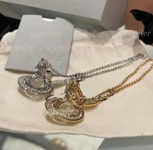 Pendant Necklaces vivi west Highest version silver Blue diamond stereo Saturn planet necklace collarbone chain
Pendant Necklaces vivi west Highest version silver Blue diamond stereo Saturn planet necklace collarbone chain