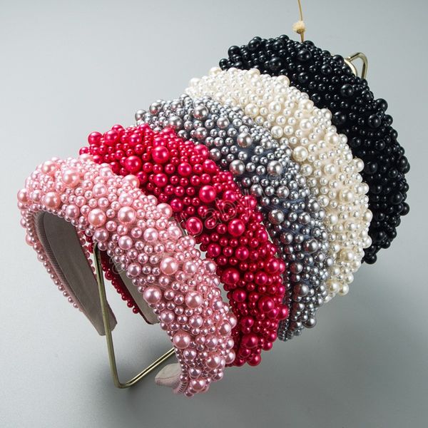 fashion full pearl headbands fashion hair accessories women's handmade beads trend hairband sponge hair hoop headwear, Slivery;white
fashion full pearl headbands fashion hair accessories women's handmade beads trend hairband sponge hair hoop headwear, Slivery;white