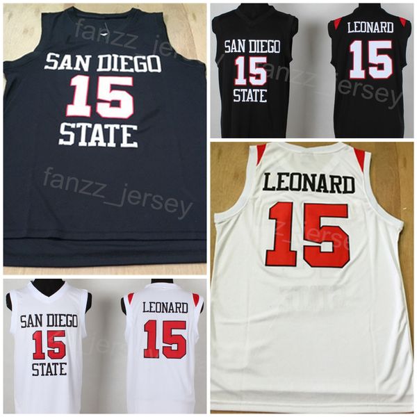 san diego state college 15 kawhi leonard jersey basketball university shirt all stitched team color black white for sport fans breathable sh
san diego state college 15 kawhi leonard jersey basketball university shirt all stitched team color black white for sport fans breathable sh