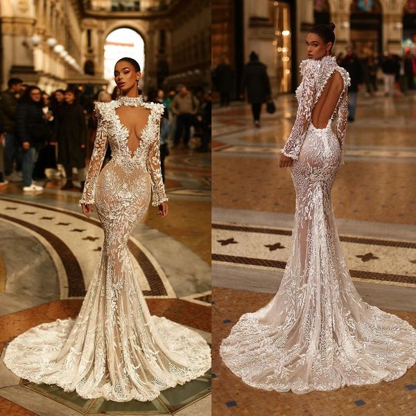 luxurious mermaid wedding dresses lace illusion appliques bridal gown custom made beading embroidery wedding gowns, White
luxurious mermaid wedding dresses lace illusion appliques bridal gown custom made beading embroidery wedding gowns, White