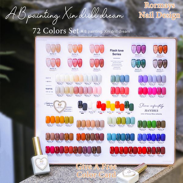 rormays gel polishing nail polish 72 color suit mixed color love bottle design diy nail polish vernis semi permanent uv led nail art salon f
rormays gel polishing nail polish 72 color suit mixed color love bottle design diy nail polish vernis semi permanent uv led nail art salon f