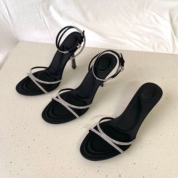 sandals high goods early spring diamond silk satin slippers crossheeled opentoed sandals womens shoes 230329, Black
sandals high goods early spring diamond silk satin slippers crossheeled opentoed sandals womens shoes 230329, Black