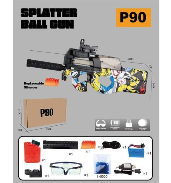 mini p90 water gel blaster electric toy gun weapon crystal bomb rifle sniper machine for kids children boys outdoor games1367213
mini p90 water gel blaster electric toy gun weapon crystal bomb rifle sniper machine for kids children boys outdoor games1367213