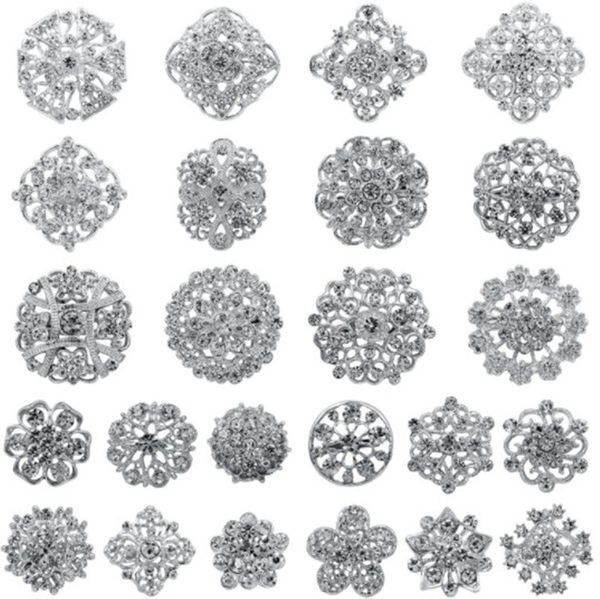 24pcs mixed rhinestone crystal brooch alloy vintage assorted brooch pins set for wedding bouquet party gift craft diy t45, Gray
24pcs mixed rhinestone crystal brooch alloy vintage assorted brooch pins set for wedding bouquet party gift craft diy t45, Gray