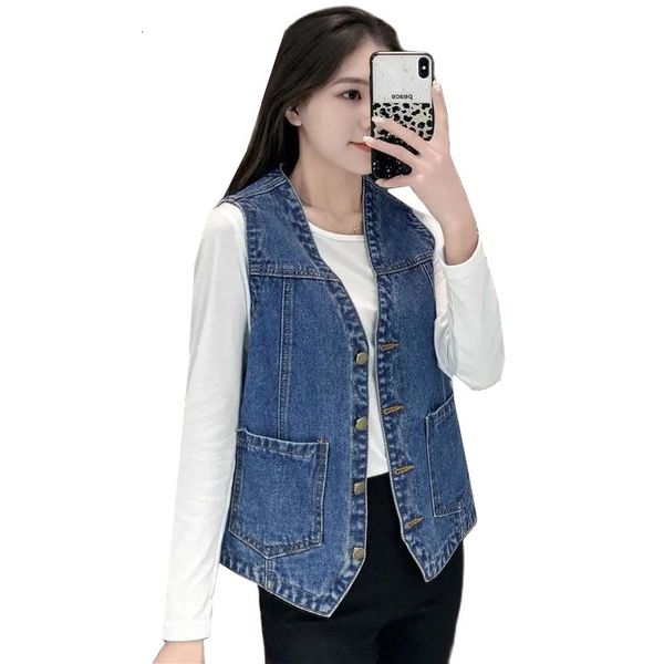 women's vests women's denim tank jacket autumn solid sleeveless casual tank women's denim jacket 230329, Black;white
women's vests women's denim tank jacket autumn solid sleeveless casual tank women's denim jacket 230329, Black;white