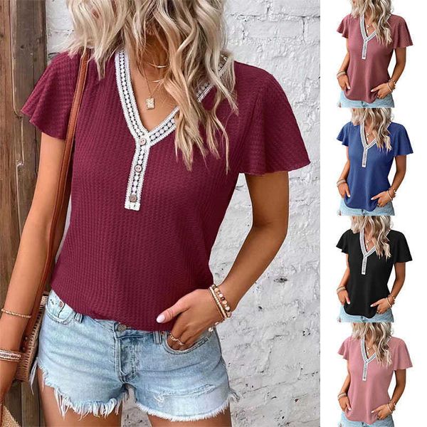 2023 plus size 3xl 4xl 5xl womens t shirt flying deep v-neck short sleeve button waffle panel heavyweight t-shirt, White
2023 plus size 3xl 4xl 5xl womens t shirt flying deep v-neck short sleeve button waffle panel heavyweight t-shirt, White