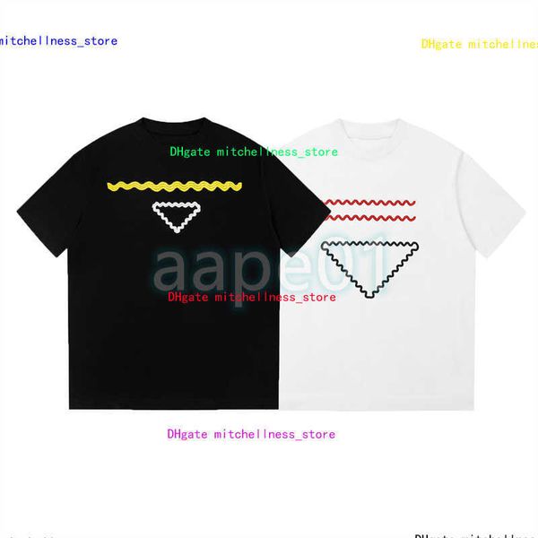 design luxury mens t shirt simple line triangle embroidery short sleeve summer breathable t-shirt casual couple black white, White;black
design luxury mens t shirt simple line triangle embroidery short sleeve summer breathable t-shirt casual couple black white, White;black