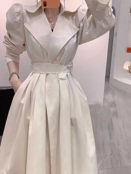 women's jackets mantel jas hujan wanita kualitas tinggi jaket panjang kasual elegan kardigan musim semi longgar ramping mode dengan sab, Black;brown
women's jackets mantel jas hujan wanita kualitas tinggi jaket panjang kasual elegan kardigan musim semi longgar ramping mode dengan sab, Black;brown