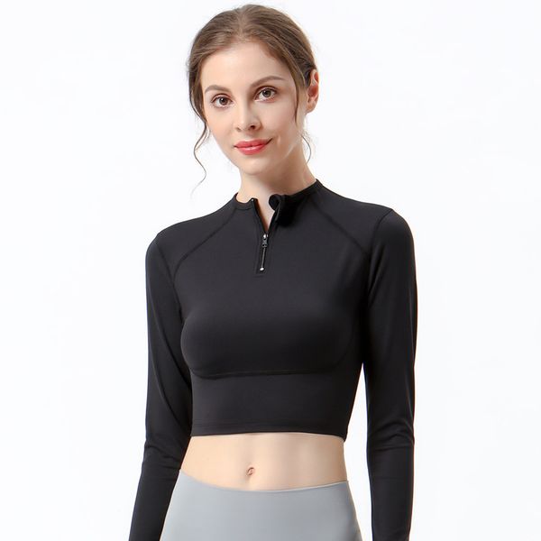 lu womens yoga shirt girls shrits running zipper long sleeve ladies casual outfits sportswear gym fitness wear shirt 3 colors ll791
lu womens yoga shirt girls shrits running zipper long sleeve ladies casual outfits sportswear gym fitness wear shirt 3 colors ll791