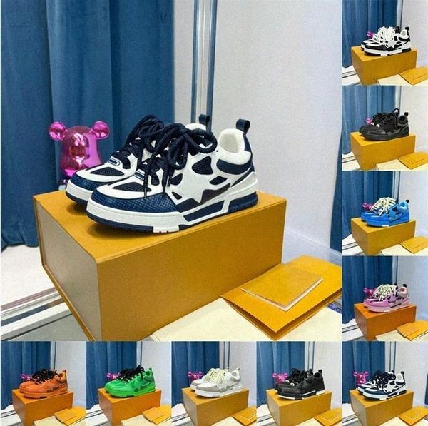 men shoes designer sneakers 1854 skate sneaker vintage sneaker platform trainers combination breathable mesh all-match rubber shoe, Black
men shoes designer sneakers 1854 skate sneaker vintage sneaker platform trainers combination breathable mesh all-match rubber shoe, Black