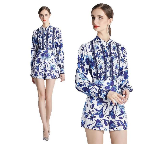 retro floral short pants sets summer designer two piece sets women 2023 graceful blouse and short pants resort print shorts set long sleeve, White
retro floral short pants sets summer designer two piece sets women 2023 graceful blouse and short pants resort print shorts set long sleeve, White