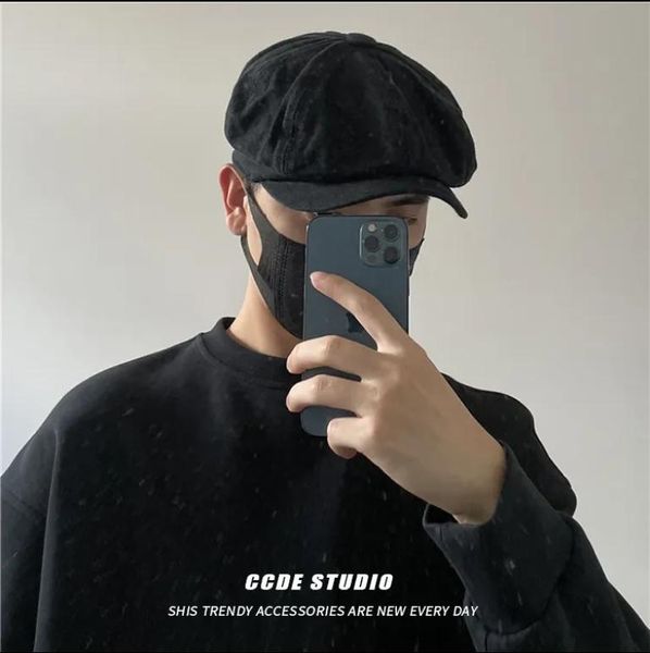 spring autumn hat sunshade octagonal cap classic british beret elastic monochrome solid retro youth men women painter party, Blue;gray
spring autumn hat sunshade octagonal cap classic british beret elastic monochrome solid retro youth men women painter party, Blue;gray