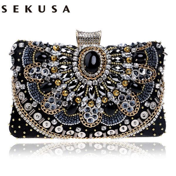 evening bags sekusa small beaded clutch purse elegant black evening bags wedding party clutch handbag metal chain shoulder bags 230329
evening bags sekusa small beaded clutch purse elegant black evening bags wedding party clutch handbag metal chain shoulder bags 230329