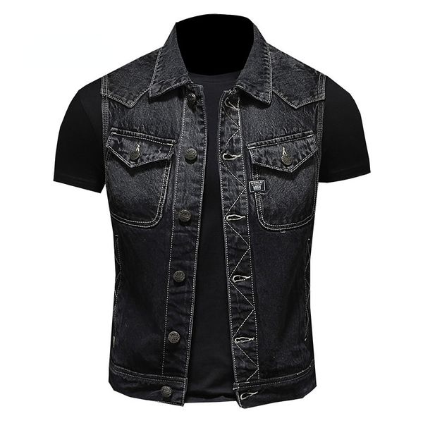 men's vests springsummer 2023 vintage black slim fit tank jacket sleeveless denim casual 230329, Black;white
men's vests springsummer 2023 vintage black slim fit tank jacket sleeveless denim casual 230329, Black;white